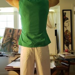 Green Sleeveless side Zip with Tie Express Design